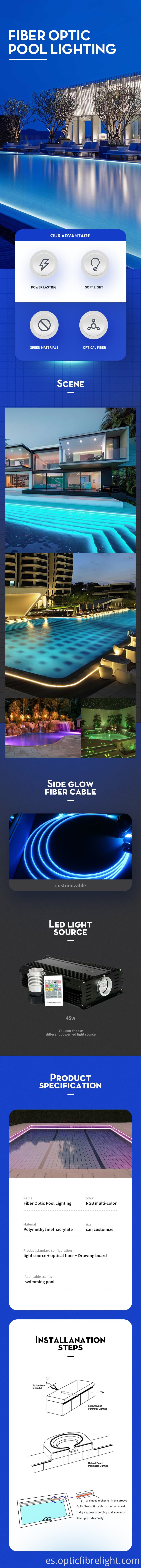 Optic Fiber Pool Light